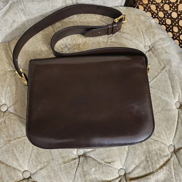 Authentic vintage Celine brown box  shoulder bag - Picture 2 of 16
